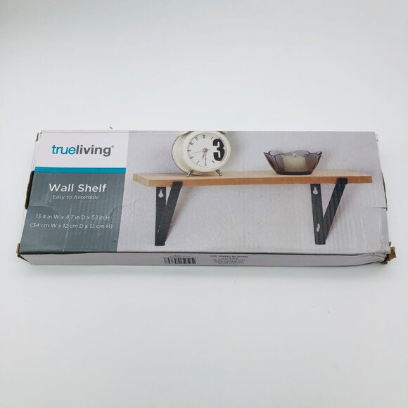 True Living Easy to Assemble Wall Shelf Home Decor NEW - Picture 2 of 3